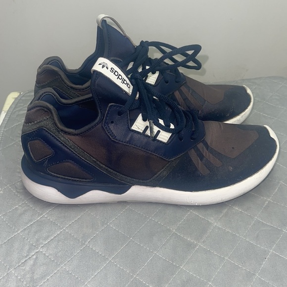 Adidas Original Tubular Runner Men's Size US 10 Sneakers Navy/White - Picture 3 of 6